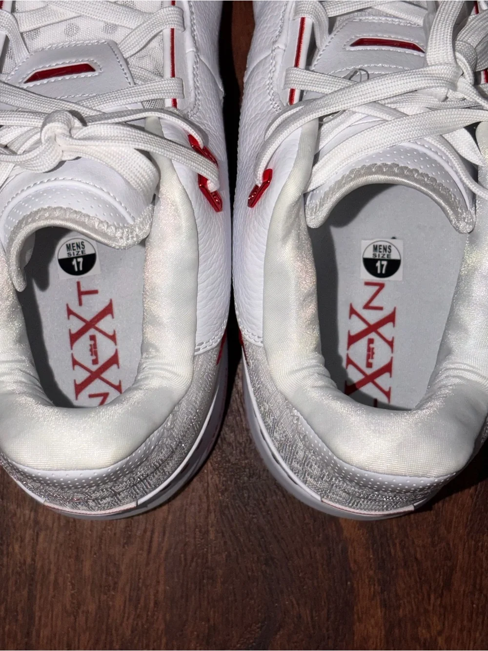 Nike LeBron NXXT Size 17 White Red